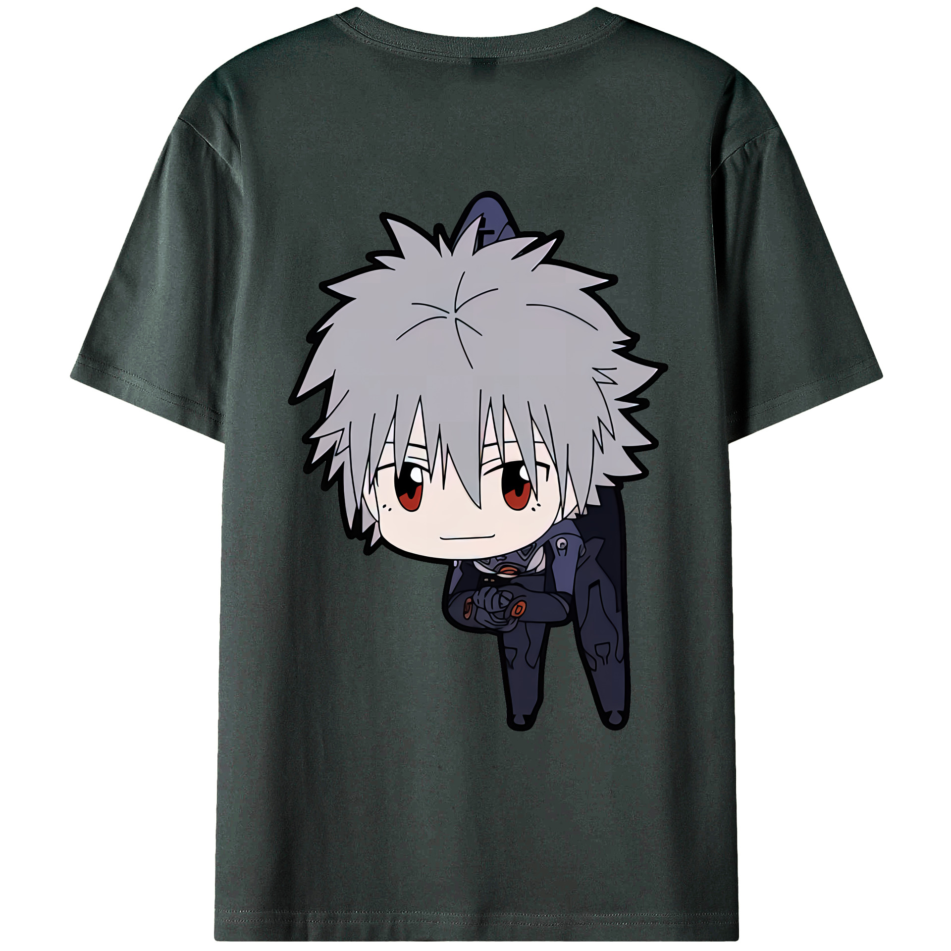 （画像用） EVA 新世紀エヴァンゲリオン 綿100％ メンズ半袖Tシャツ（バックプリント） 通気性